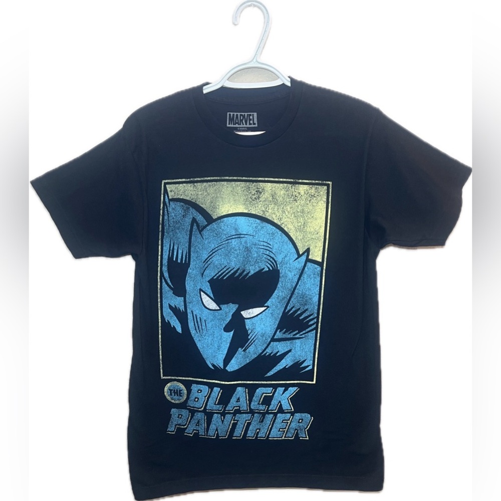 Marvel Black Panther Graphic T-Shirt - Black and Blue adult size medium